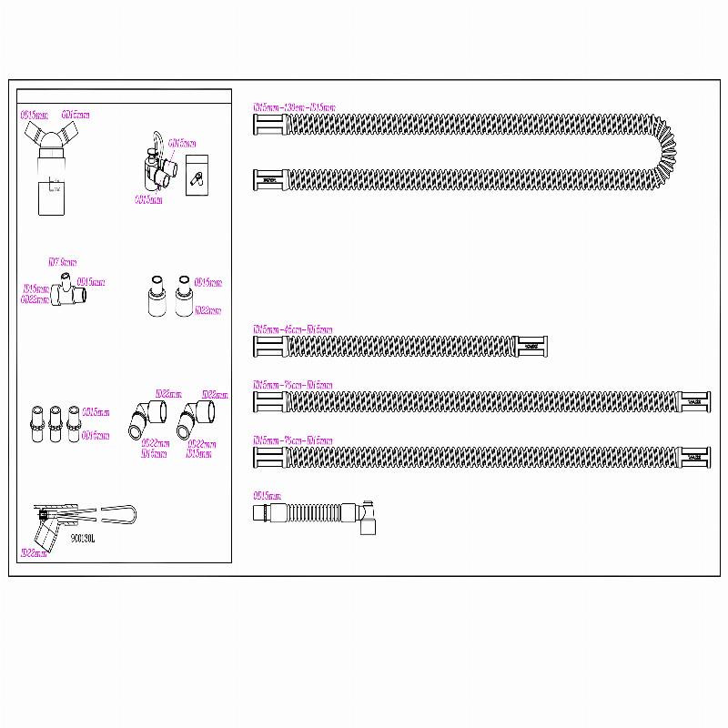 Контур дихальний багаторазовий MEDICARE, з 1 вологозбірником та проводом нагріву, педіатричний